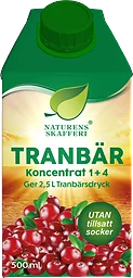 Tranbärsdricka Koncentrat sockerfri 1+4