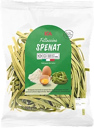 Pasta Fettuccine Spenat Färsk