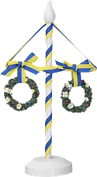 Midsommarstång Vit 24cm 1-p