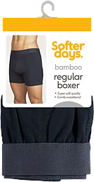 Herr Boxer Enfärgad Bambu Navy M 1-pack