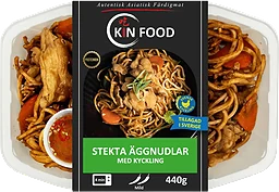 Äggnudlar Kyckling Grönsaker