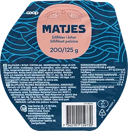 Matjessill i bitar