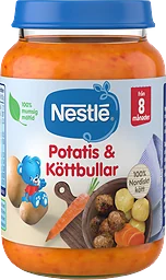 Barnmat Potatis & köttbullar 8 Mån