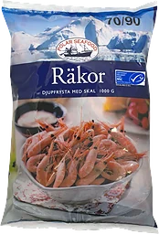 Räkor med Skal Frysta