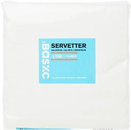 Servett Vit 33cm 100-p