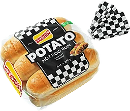Korvbröd Potato Hot dog bun 6-p
