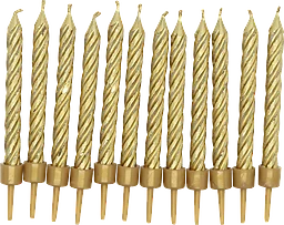 Tårtljus Guld