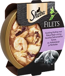 Havsfisk Räkor Kyckling Filets Kattmat Våt