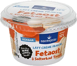 Crème Fraiche Lätt Fetaost & Soltorkad tomat 12% 2dl