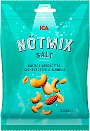 Nötmix Saltade Jordnötter Cashew & Mandlar