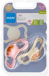 Nappar Air 16-36 Mån Silikon 2-pack