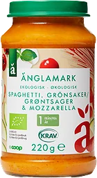 Barnmat Spaghetti, tomat & mozzarella 12 Mån Eko