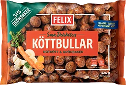 Köttbullar nötkött & grönsaker