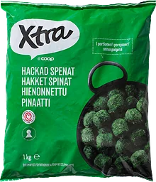 Hackad spenat