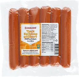Grillkorv Kyckling Tjock