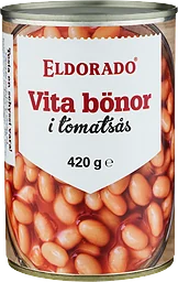 Vita Bönor i Tomatsås