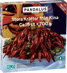 Kräftor Kinesiska Stora vildfångade