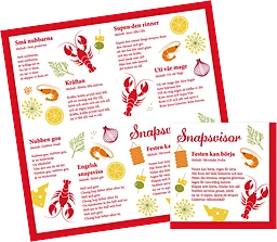 Servett Snapsvisor 33x33cm