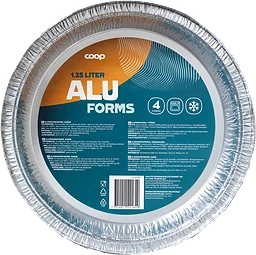 Aluminiumform Rund 4-pack