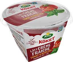Crème Fraiche Lätt Tomat & basilika 11%
