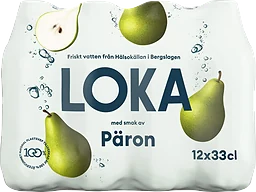 Kolsyrat vatten Päron 12-pack