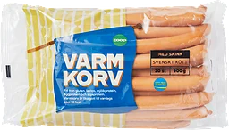 Varmkorv med skinn