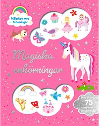 Magiska enhörningar Målarbok