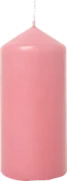 Blockljus rosa H15cm