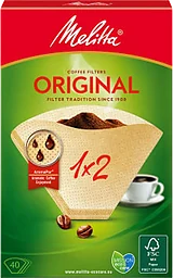 Kaffefilter Original Oblekt 1x2 40-p Miljömärkt