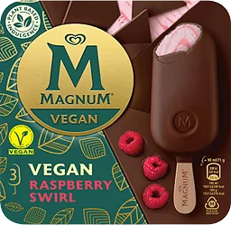 Vegan Raspberry swirl 3-pack Magnum