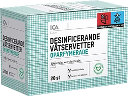 Våtservetter Desinficerande Oparfymerade 20-p