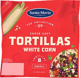 Tortilla White corn Small 8-pack