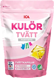 Tvättkapslar Kulörtvätt Oparfymerad 16-p