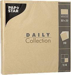 Servett Daily Collection 32cm sand 20-pack