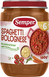 Barnmat Spagetti & köttfärssås 6 Mån