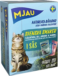 Svenska Smaker Fjällröding/sill Kattmat Sås 12-pack