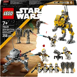 327th Star Corps Clone Troopers Battle Pack 75431