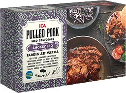 Pulled pork med BBQ glaze