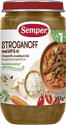 Barnmat Stroganoff biff 12 Mån