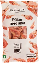 Räkor med skal 80/100 Fryst