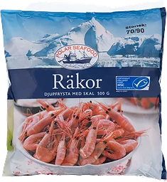 Räkor med Skal Frysta
