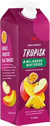 Fruktdryck Tropisk med bakteriekultur