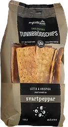 Svartpeppar Tunnbrödschips Eko