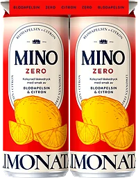 Blodapelsin Citron Zero Läsk Burk