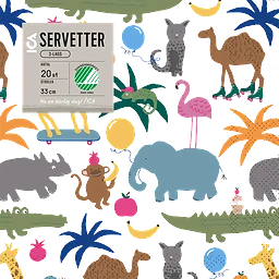 Servett 33cm Fun 20-p