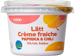 Crème Fraiche Lätt Paprika & chili 11%