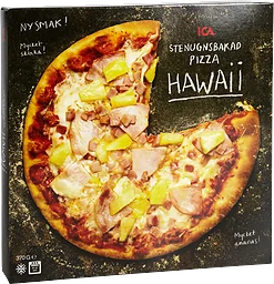 Pizza Hawaii stenugnsbakad pizza
