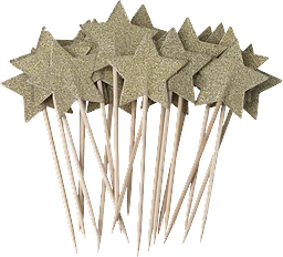 Partypicks Guldstjärna 20-pack