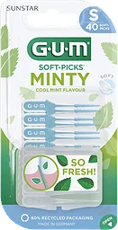 Mellanrumstandborste Soft Picks Minty Small 40-p