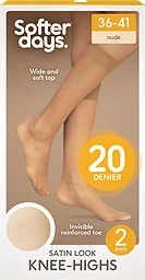 Dam Knästrumpa Nude 36/41 2-pack